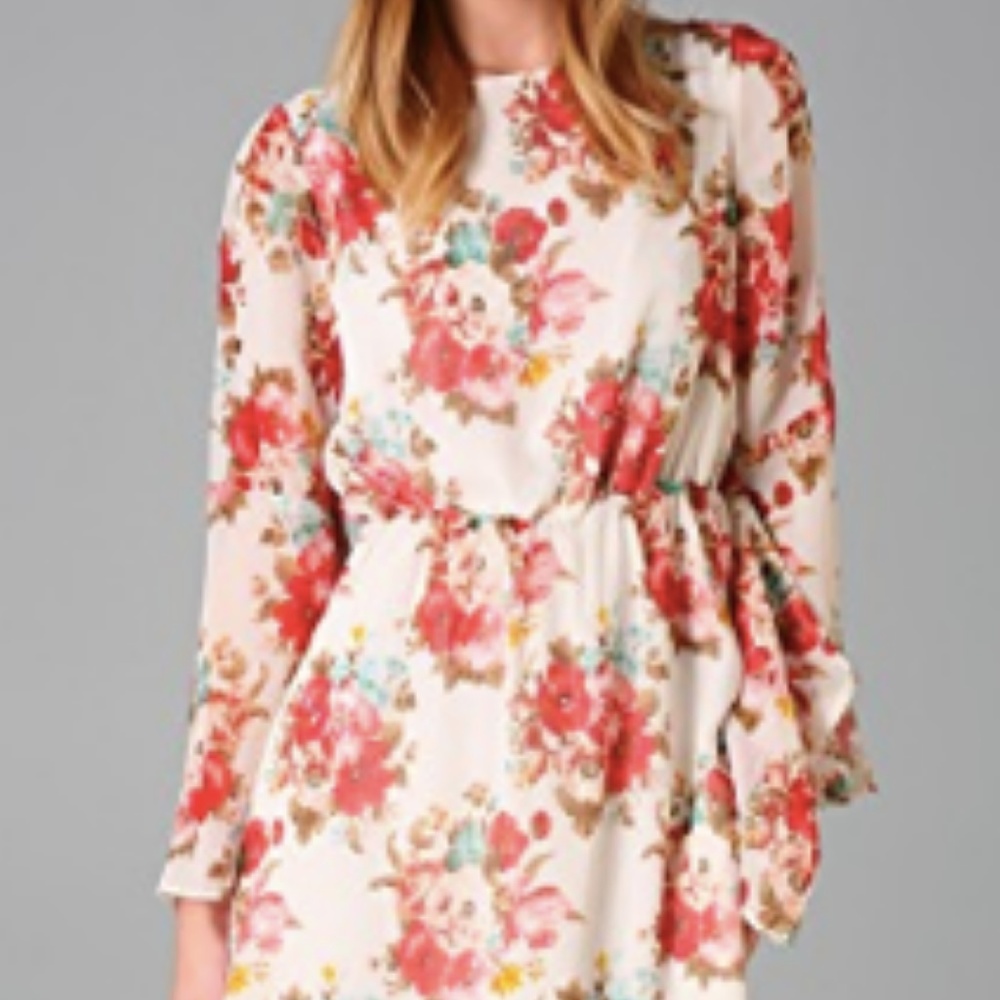 alice + olivia Brenna Bell Sleeve Dress